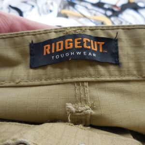 Ridgecut Toughwear Carpenter Pants Mens 38x30 Gray Double Knee Canvas Ripstop